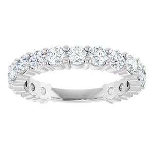 14K Yellow Gold 3/4 CTW Round Natural Diamond Anniversary Band