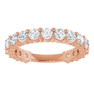 14K Yellow Gold 3/4 CTW Round Natural Diamond Anniversary Band