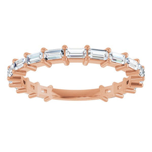 14K Yellow Gold 3/4 CTW Round Natural Diamond Anniversary Band