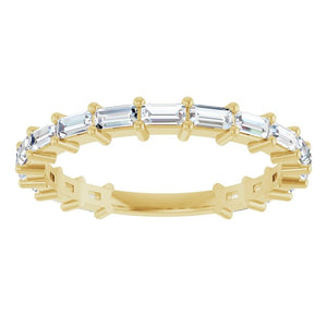 14K Yellow Gold 3/4 CTW Round Natural Diamond Anniversary Band