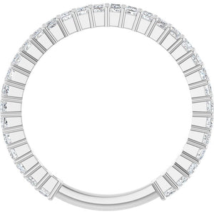 14K Yellow Gold 3/4 CTW Round Natural Diamond Anniversary Band