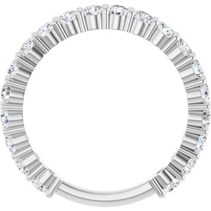 14K Yellow Gold 3/4 CTW Round Natural Diamond Anniversary Band