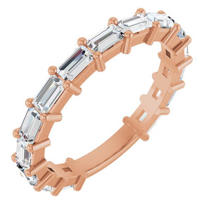 14K Yellow Gold 3/4 CTW Round Natural Diamond Anniversary Band