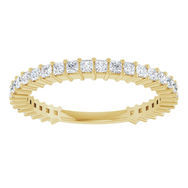 14K Yellow 3/4 CTW Natural Diamond Anniversary Band