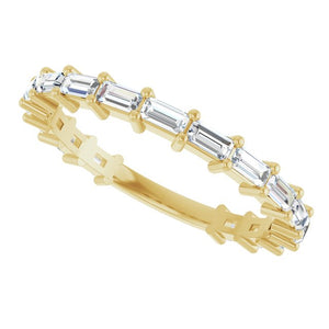 14K Yellow Gold 3/4 CTW Round Natural Diamond Anniversary Band