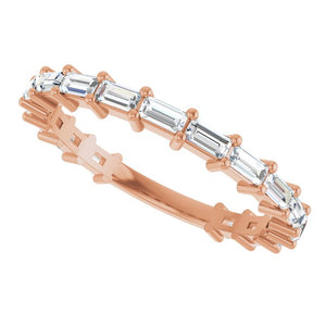 14K Yellow Gold 3/4 CTW Round Natural Diamond Anniversary Band