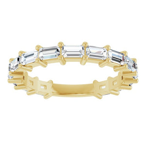 14K Yellow Gold 3/4 CTW Round Natural Diamond Anniversary Band