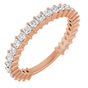 14K Yellow Gold 3/4 CTW Round Natural Diamond Anniversary Band