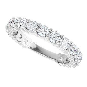 14K Yellow Gold 3/4 CTW Round Natural Diamond Anniversary Band