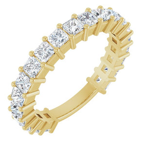 14K Yellow Gold 3/4 CTW Round Natural Diamond Anniversary Band