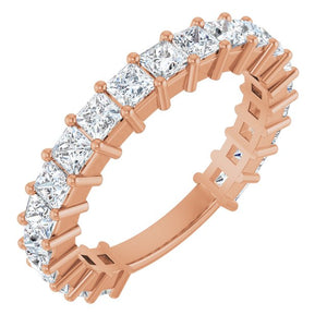 14K Yellow Gold 3/4 CTW Round Natural Diamond Anniversary Band