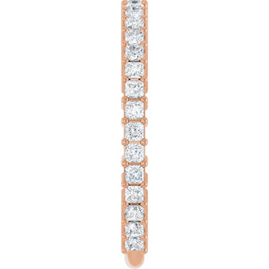 14K Yellow Gold 3/4 CTW Round Natural Diamond Anniversary Band