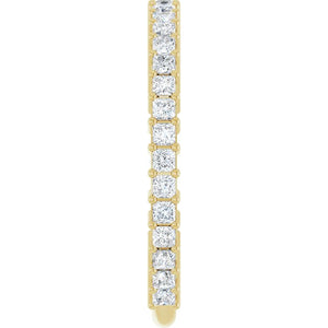 14K Yellow Gold 3/4 CTW Round Natural Diamond Anniversary Band