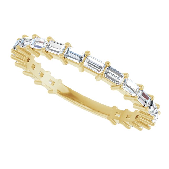 14K Yellow 3/4 CTW Natural Diamond Anniversary Band