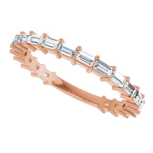 14K Yellow Gold 3/4 CTW Round Natural Diamond Anniversary Band