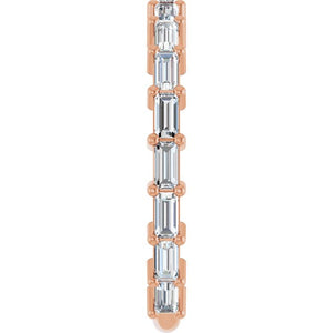14K Yellow Gold 3/4 CTW Round Natural Diamond Anniversary Band