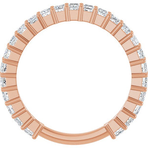 14K Yellow Gold 3/4 CTW Round Natural Diamond Anniversary Band