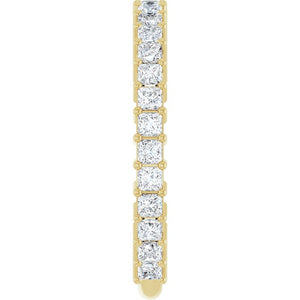 14K Yellow Gold 3/4 CTW Round Natural Diamond Anniversary Band