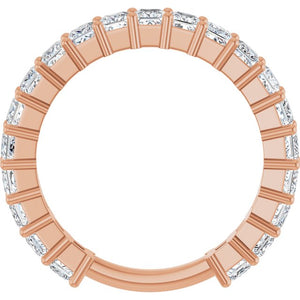 14K Yellow Gold 3/4 CTW Round Natural Diamond Anniversary Band