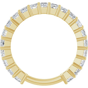 14K Yellow Gold 3/4 CTW Round Natural Diamond Anniversary Band