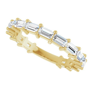 14K Yellow Gold 3/4 CTW Round Natural Diamond Anniversary Band