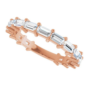 14K Yellow Gold 3/4 CTW Round Natural Diamond Anniversary Band