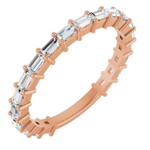 14K Yellow Gold 3/4 CTW Round Natural Diamond Anniversary Band