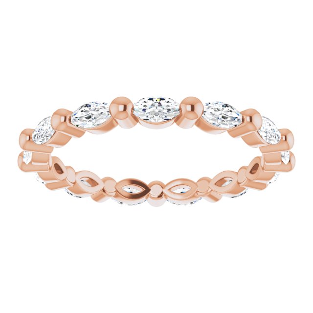 14K Gold Natural Diamond Eternity Band - Options Available