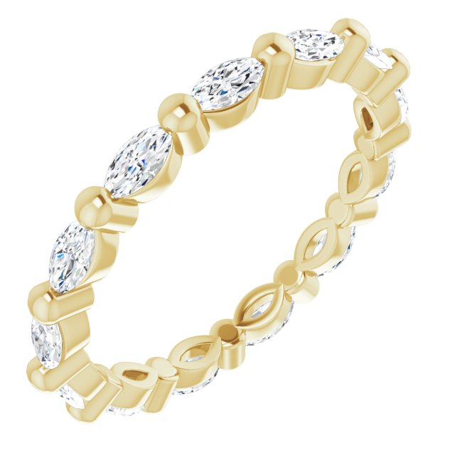 14K Gold Natural Diamond Eternity Band - Options Available