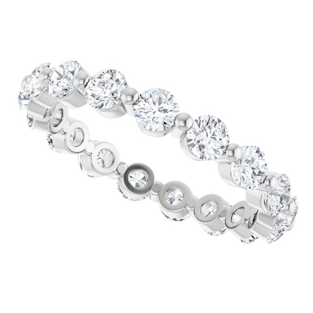 14K Gold Natural Diamond Eternity Band - Options Available