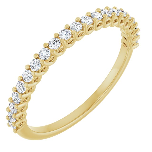 14K Yellow Gold 1/2 CTW Natural Diamond Anniversary Ring