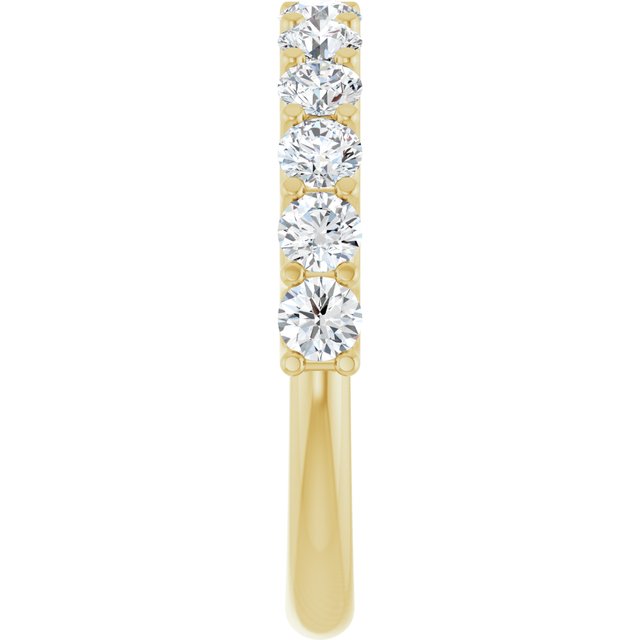 14K Yellow 1/2 CTW Natural Diamond Anniversary Band