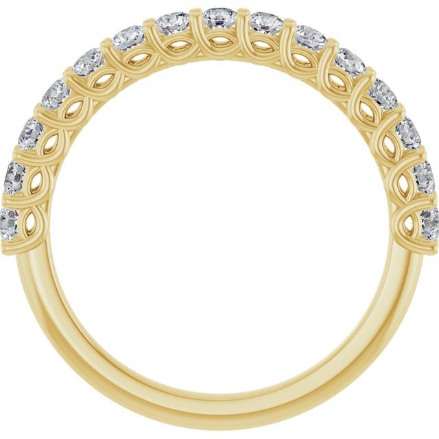 14K Yellow Gold 1/2 CTW Natural Diamond Anniversary Ring