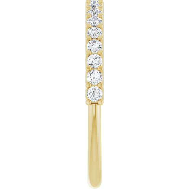 14K Yellow 1/2 CTW Natural Diamond Anniversary Band