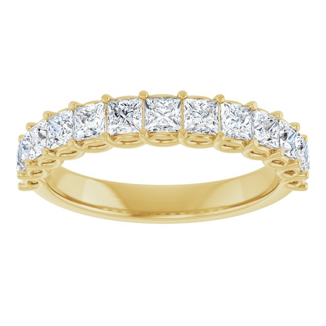 14K Yellow Gold 1/2 CTW Natural Diamond Anniversary Ring