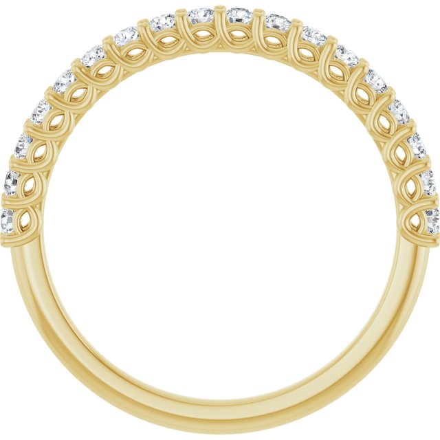 14K Yellow 1/2 CTW Natural Diamond Anniversary Band