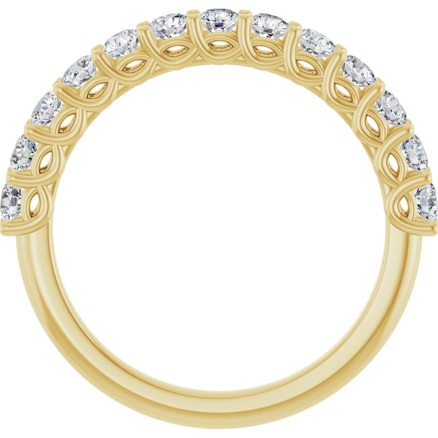 14K Yellow Gold 1/2 CTW Natural Diamond Anniversary Ring