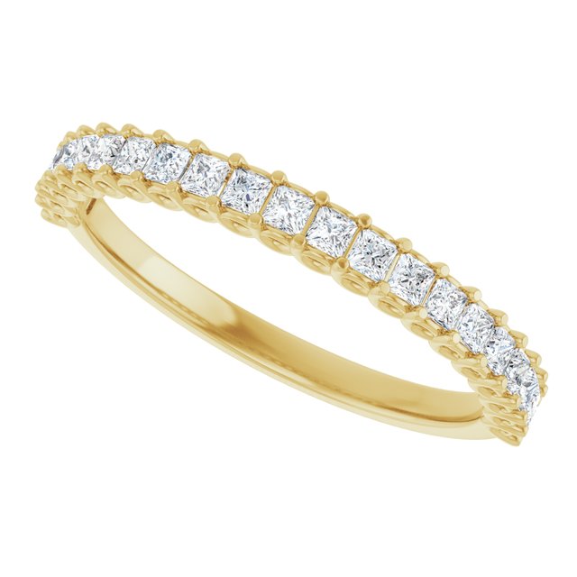 14K Yellow Gold 1/2 CTW Natural Diamond Anniversary Ring