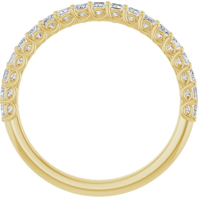 14K Yellow Gold 1/2 CTW Natural Diamond Anniversary Ring