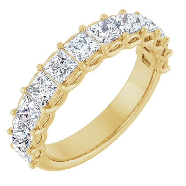 14K Yellow 1/2 CTW Natural Diamond Anniversary Band