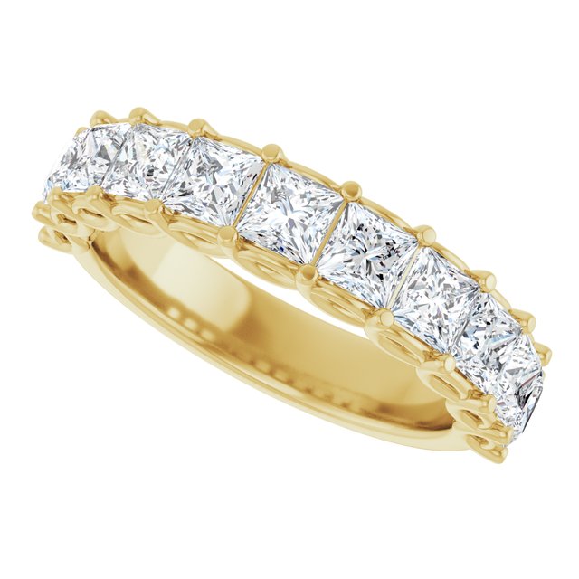 14K Yellow Gold 1/2 CTW Natural Diamond Anniversary Ring