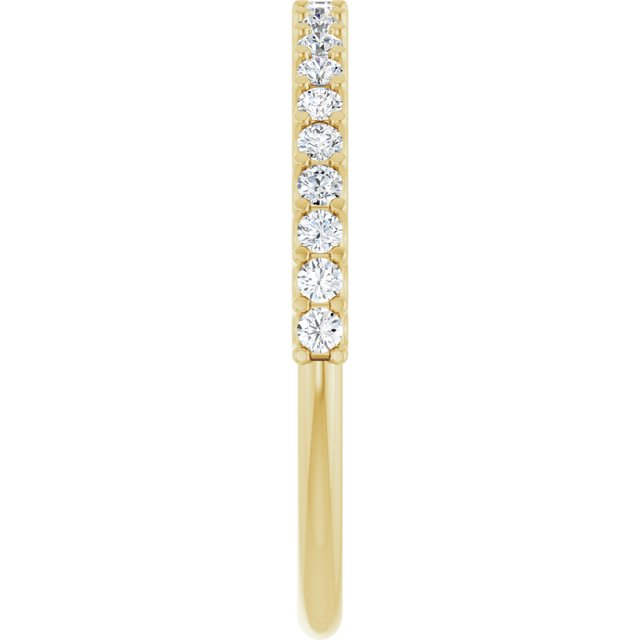 14K Yellow 1/2 CTW Natural Diamond Anniversary Band