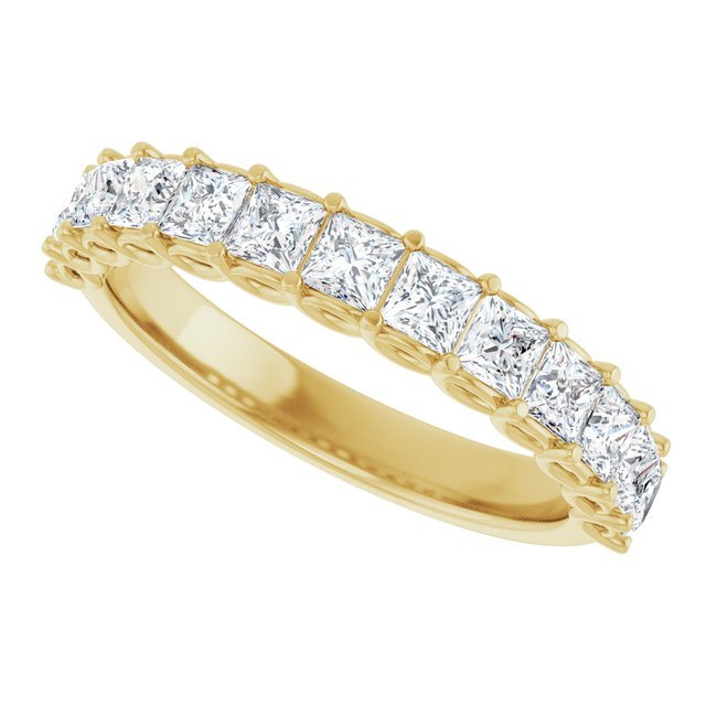 14K Yellow 1/2 CTW Natural Diamond Anniversary Band