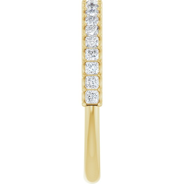 14K Yellow 1/2 CTW Natural Diamond Anniversary Band