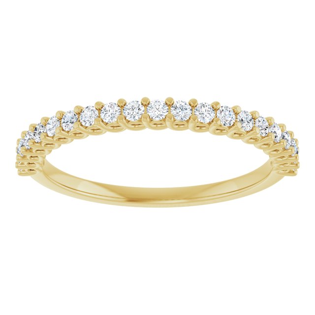 14K Yellow 1/2 CTW Natural Diamond Anniversary Band