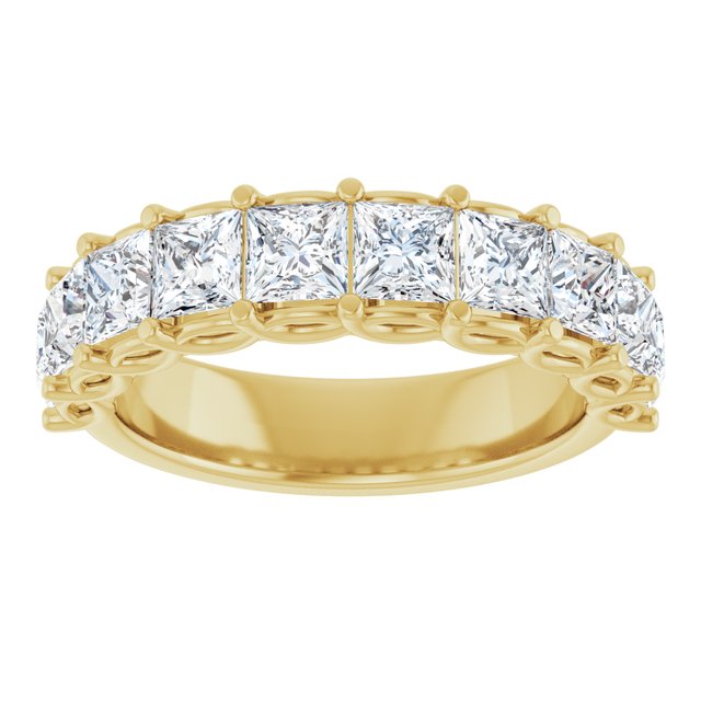 14K Yellow 1/2 CTW Natural Diamond Anniversary Band