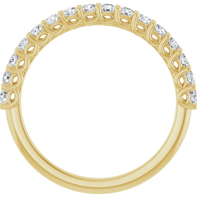 14K Yellow Gold 1/2 CTW Natural Diamond Anniversary Ring