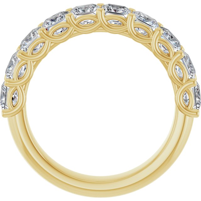 14K Yellow Gold 1/2 CTW Natural Diamond Anniversary Ring