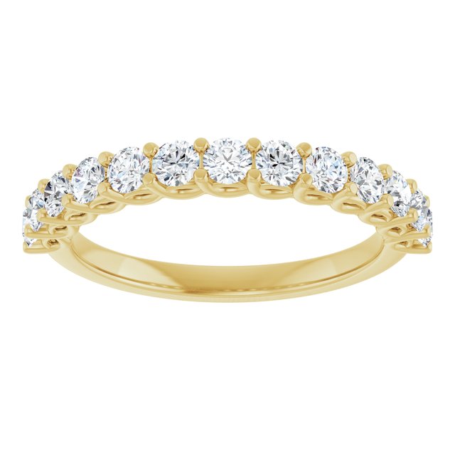 14K Yellow Gold 1/2 CTW Natural Diamond Anniversary Ring