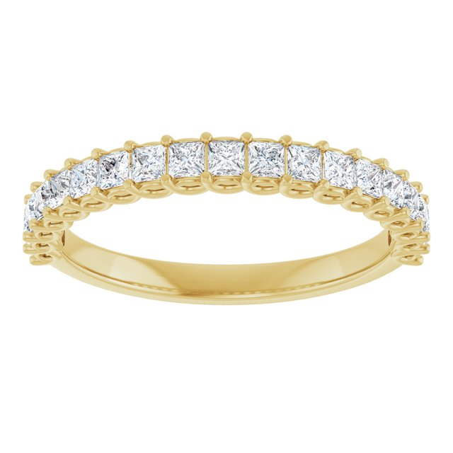 14K Yellow 1/2 CTW Natural Diamond Anniversary Band